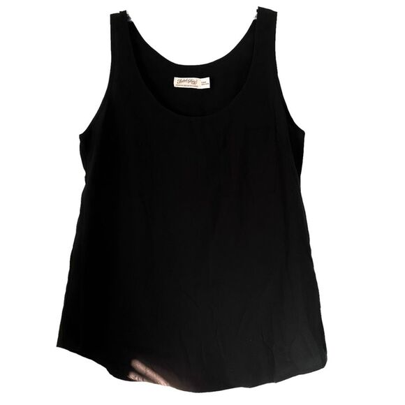 Faded Glory Black Blouse Sleeveless Tank Top Size Small - Picture 1 of 5